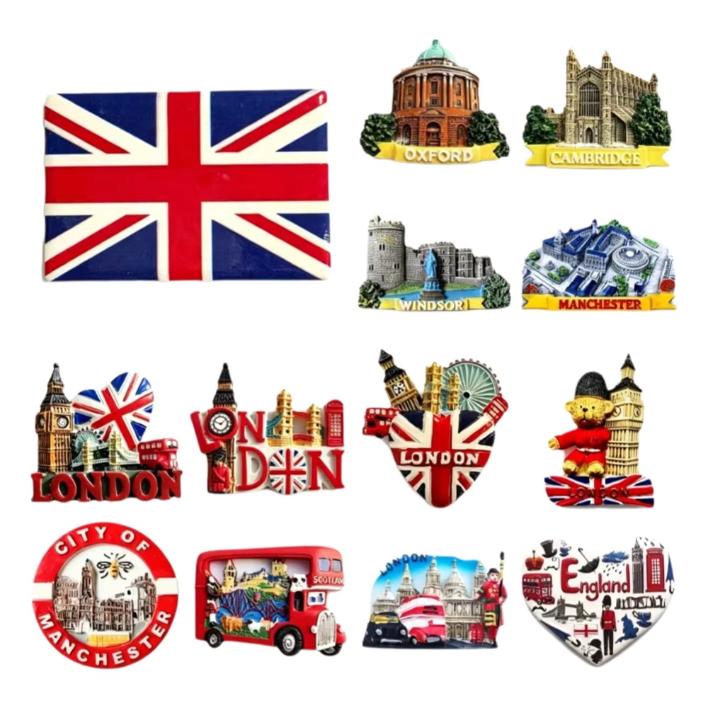 Photography Uk - مغناطيسات ثلاثية الأبعاد للثلاجة على شكل