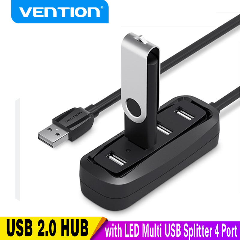 Photography Kit Xiaomi - Vention-محور USB مع جهاز تقسيم ليد