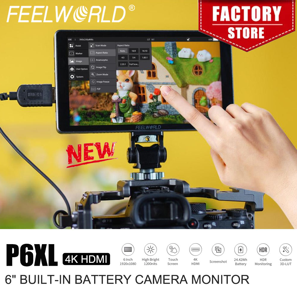 Photography Uk - شاشة تصوير FEELWORLD P6XL مقاس 6