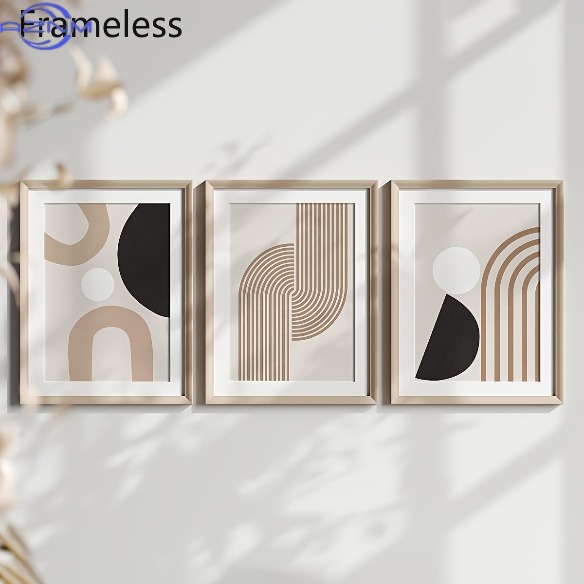 3 قطع من اللوحات الفنية الحديث - مراجعة Photography Geometry وسعره