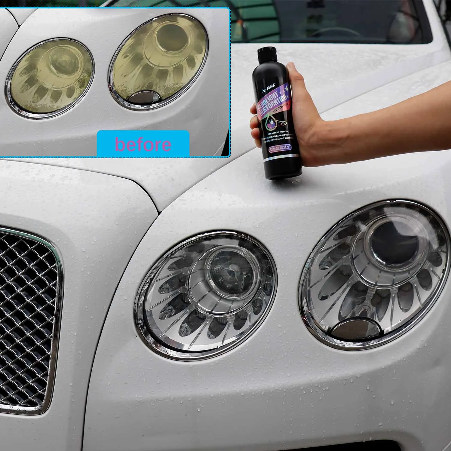 عدسة المصباح الأمامي المرمم مج - مراجعة Lens Cleaning Kit وسعره