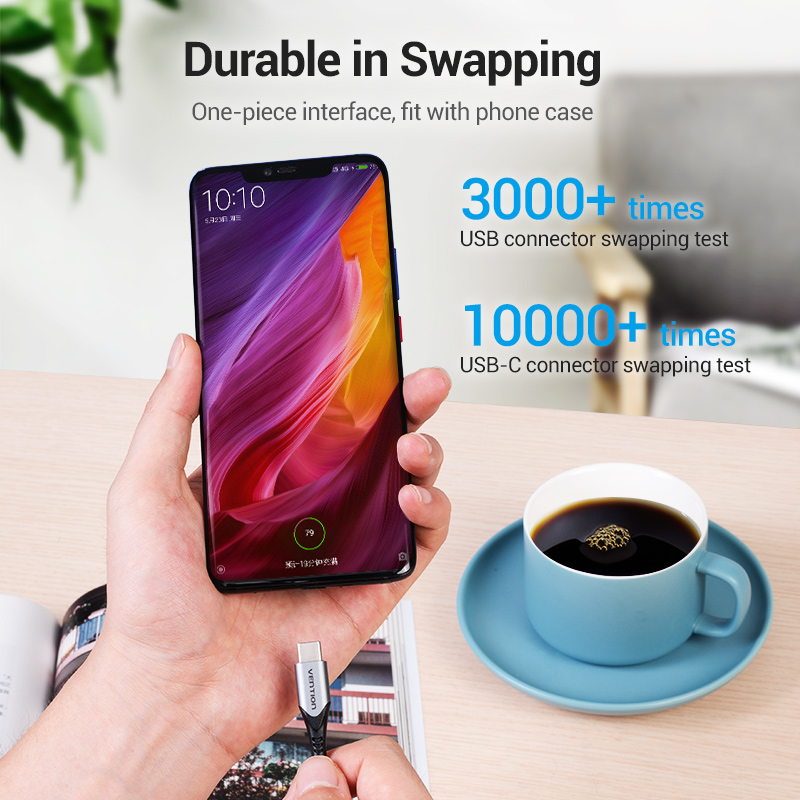 Vention 5A نوع C كابل لهواوي م - مراجعة Photography Kit Xiaomi وسعره